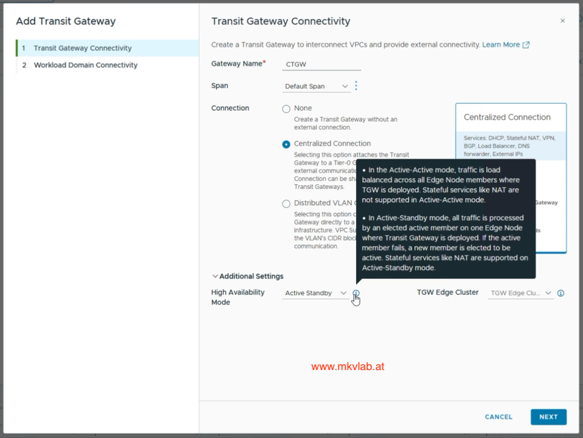 High Availability Mode