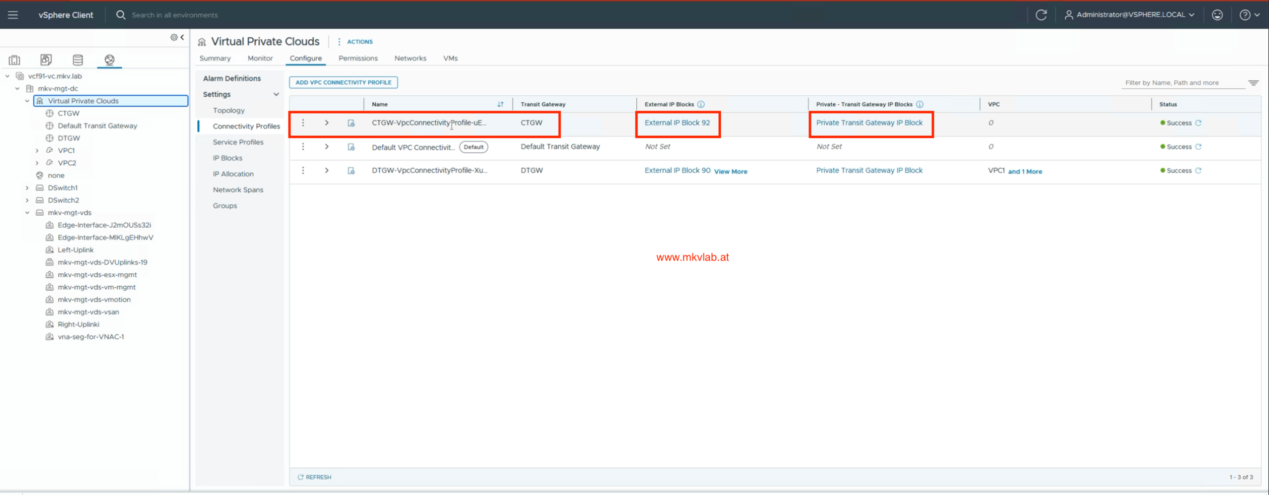 VPC Overview CTGW Creation