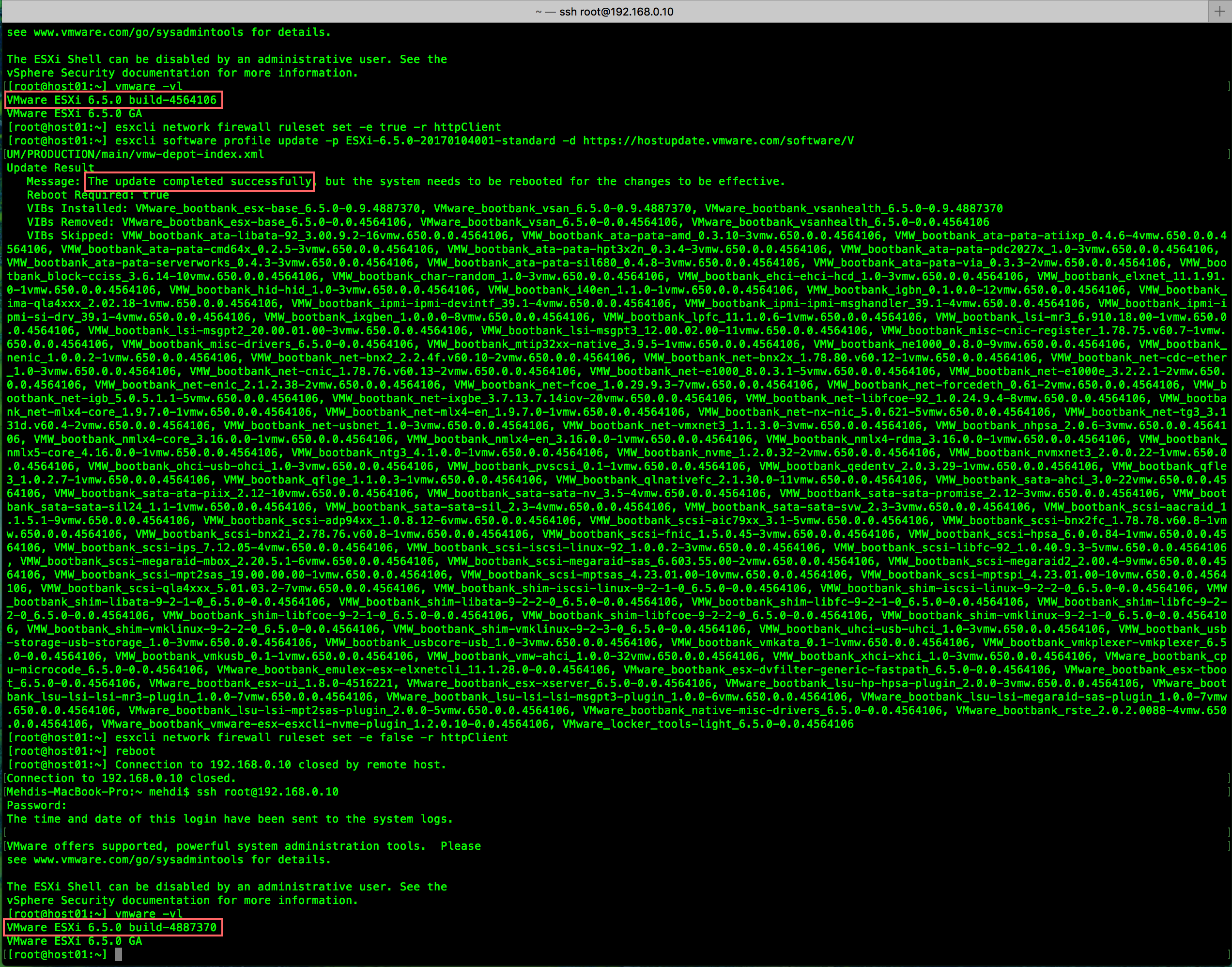after several minutes ’patience, you will see screen like this