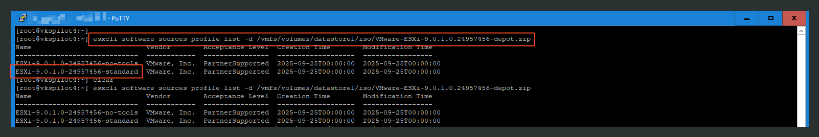 Available image profiles